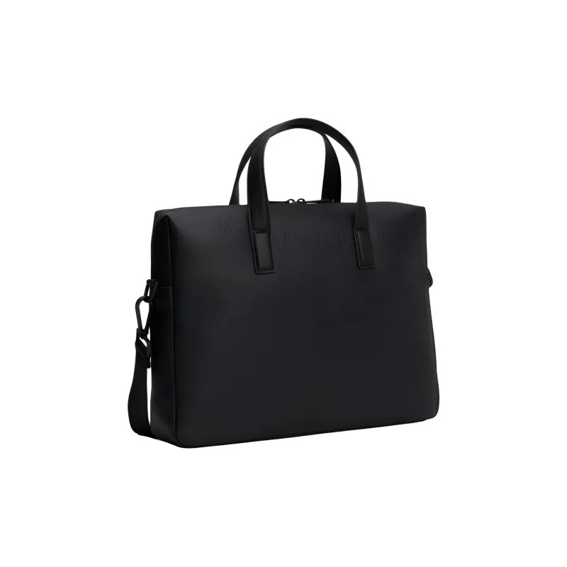 CALVIN KLEIN Polyurethane Portable One Shoulder Crossbody Laptop Bags Men's Black Egg Stone Color-1