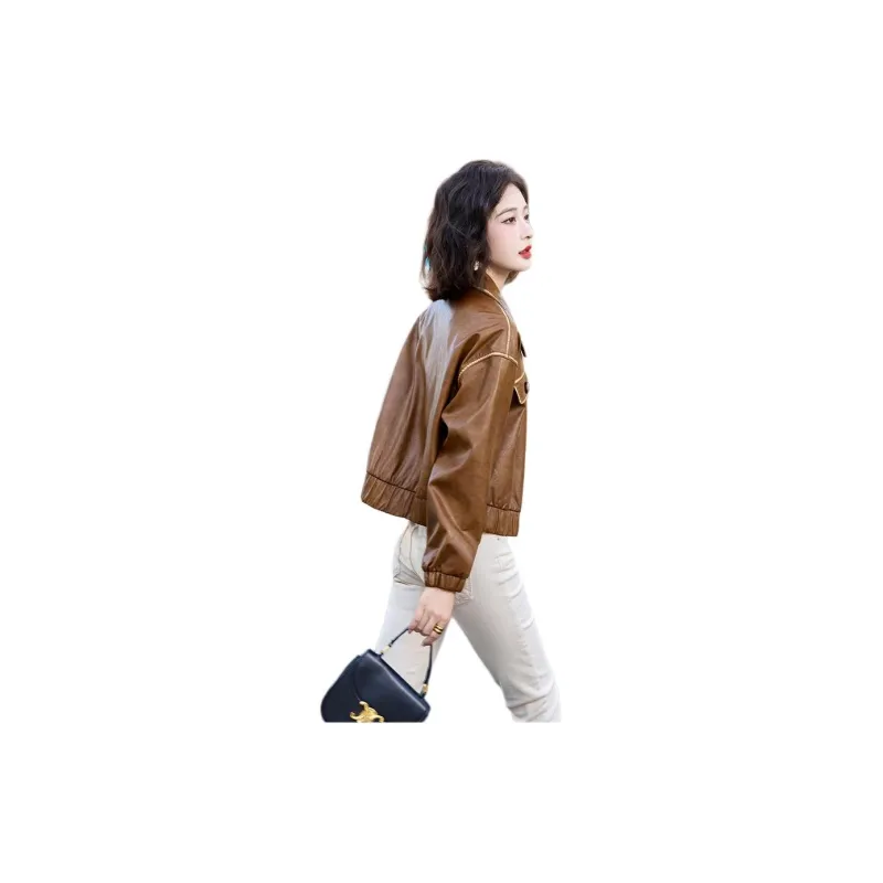 Yi Mengyuan Leather Jacket Women's-2