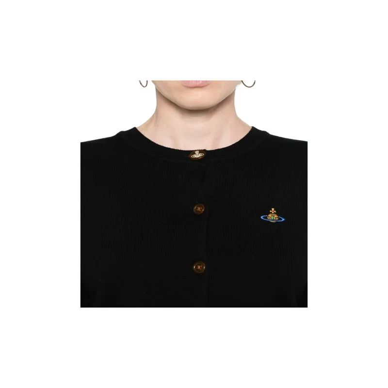 Vivienne Westwood Orb Embroidered Knitted Cardigan-5