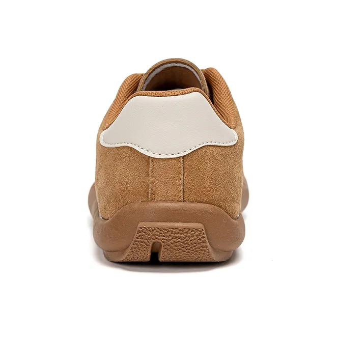 EXULL Q Vintage German Army Trainers Low Top Casual Shoes Women's Brown-2