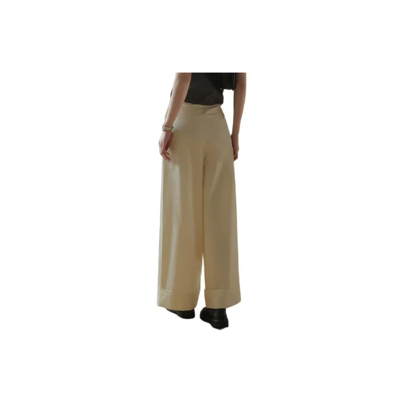 Mt Casual Pants Women's Milk White-5