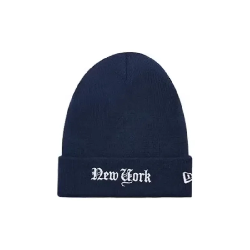 New Era Acrylic Beanies Unisex Navy Blue-0