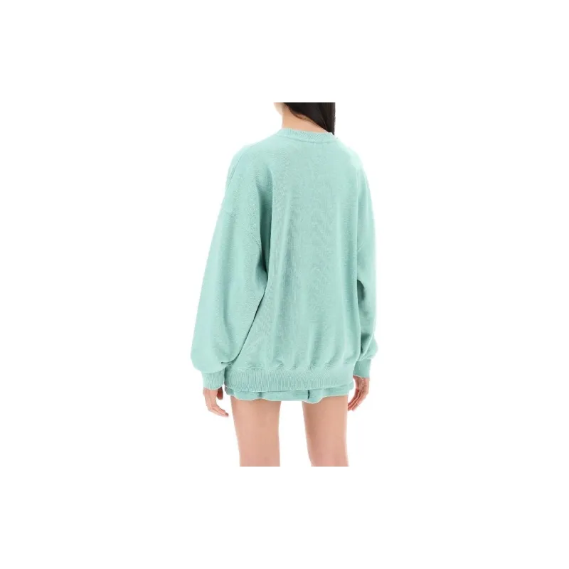 Rotate Logo Embroidered Crewneck Sweatshirt-3