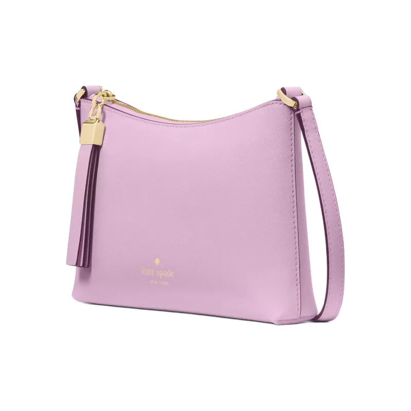 Kate Spade Saffiano Leather Shoulder Bag, Crossbody Bag Trumpets Women's Berry Cream-1