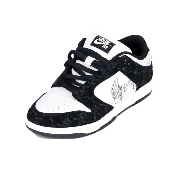 THE SHOE SURGEON x Nike Dunk SB Slip Resistant Low Top Casual Shoes Men's Black White