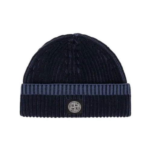 STONE ISLAND Logo-Patch Ribbed Beanie