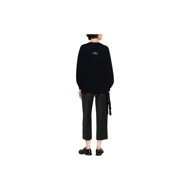 MSGM Puffball Tied Waist Crewneck Jumper-1