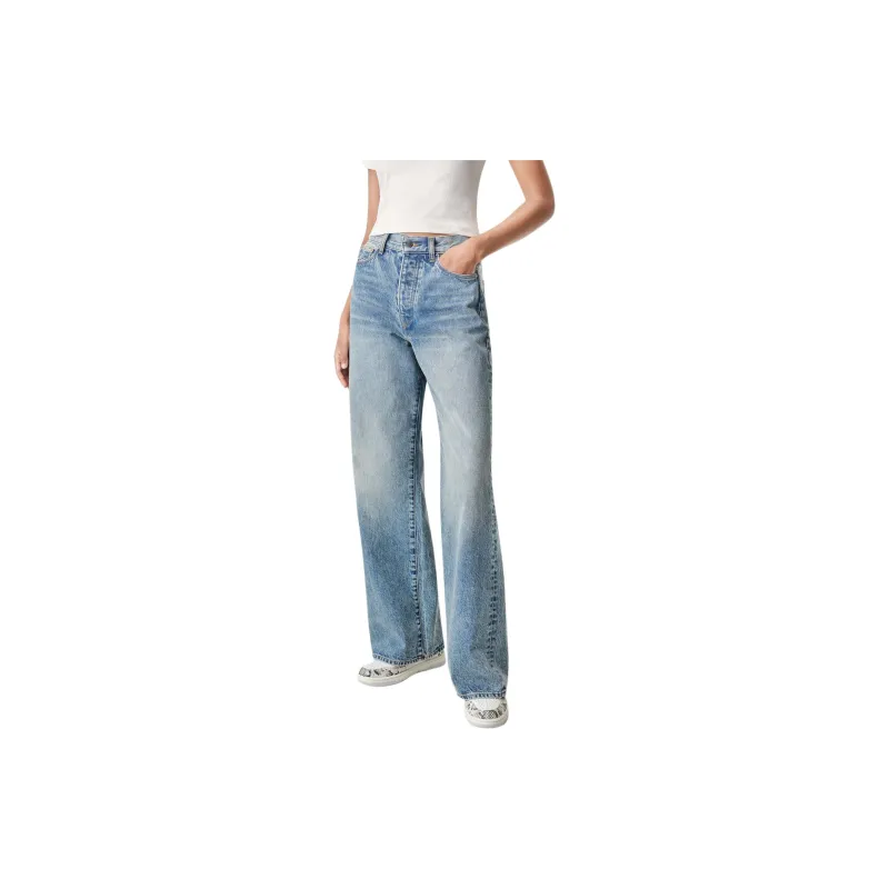 AMIRI High Waist Wide Leg Jeans-1