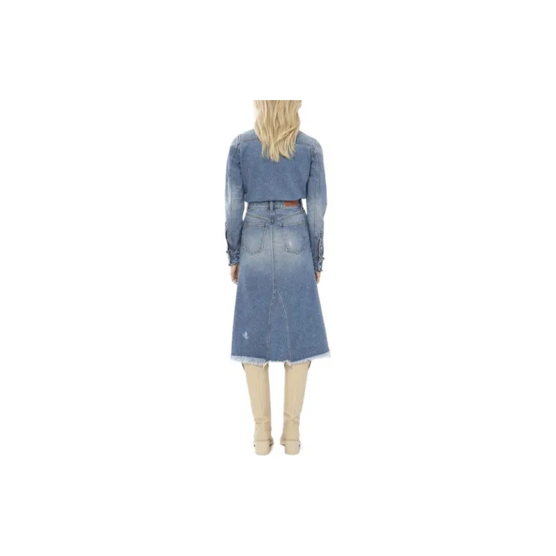 Chloé Denim Midi Skirt-3