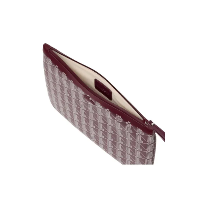 LACOSTE Cotton Clutch Women's Fuchsia-3