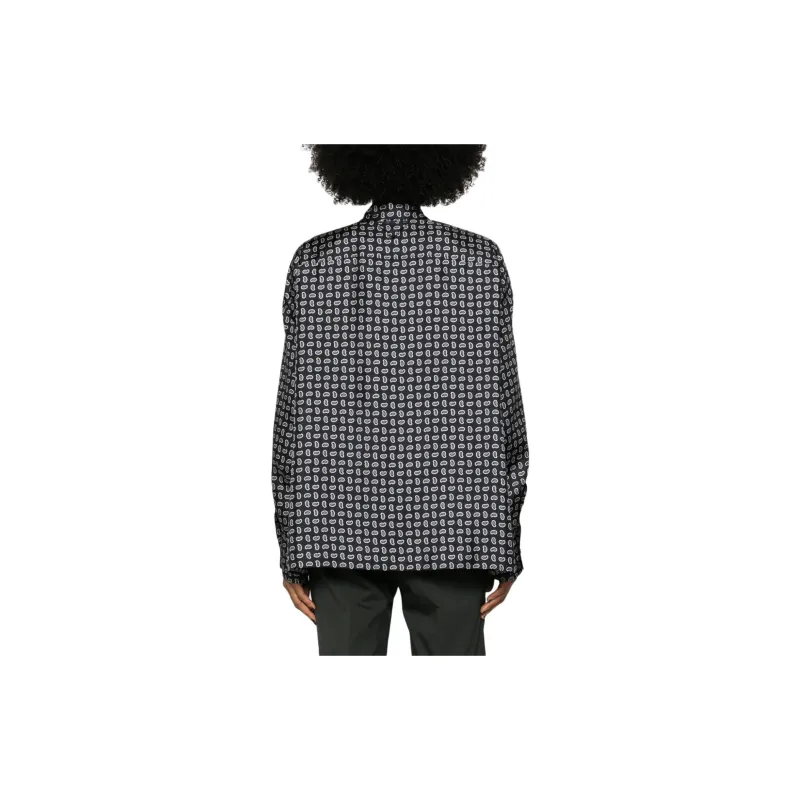 PRADA Printed Twill Silk Shirt-2