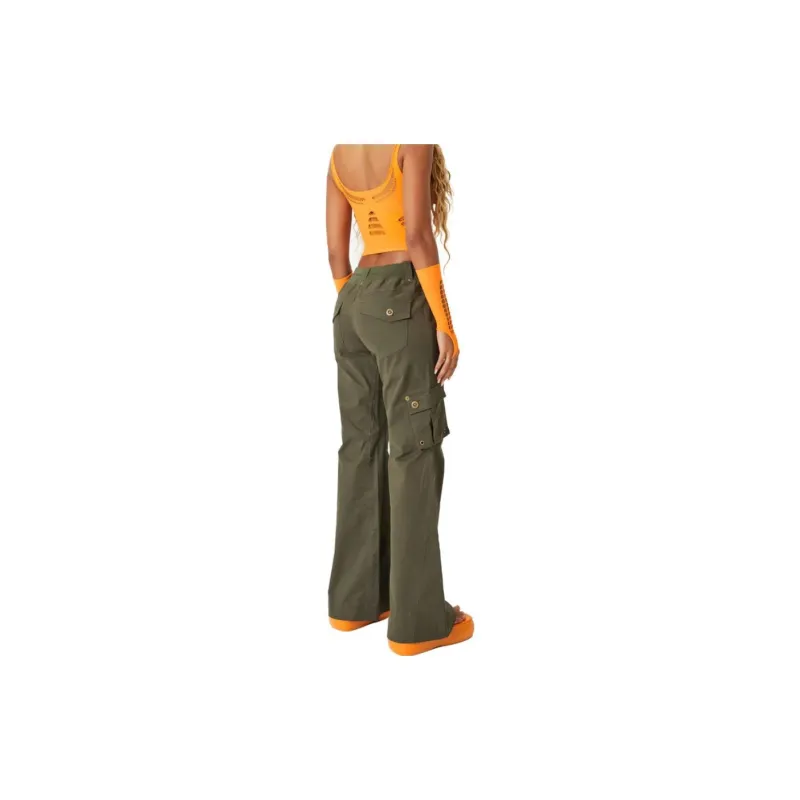 With Jean Cargo Pants Women's Olive Green-3