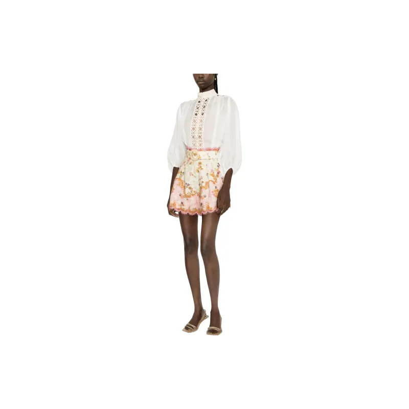 Zimmermann Casual Shorts Women's White-3