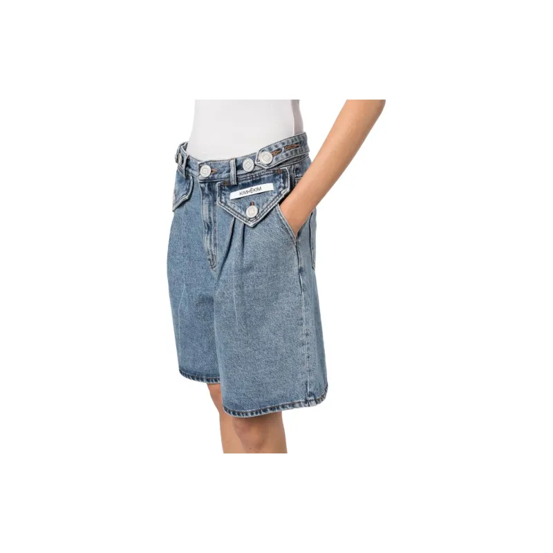 KIMHEKIM Button embellished Denim Shorts-3