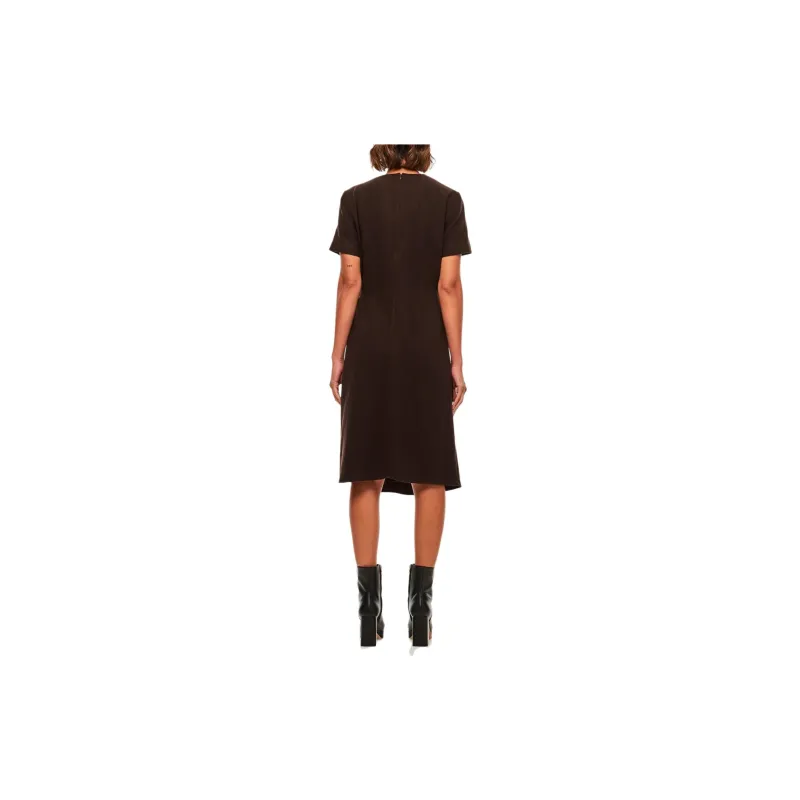 Polo Ralph Lauren Short Sleeved Dresses Women's Brown-3