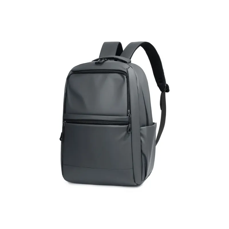 MingLu Oxford Backpack Regular Unisex Gray/Black-1