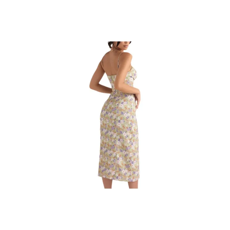 HOUSE OF CB Slip Dress Women's Peony Print-3