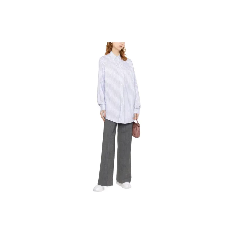 Maison Margiela Pinstripe Long Sleeved Shirt-1