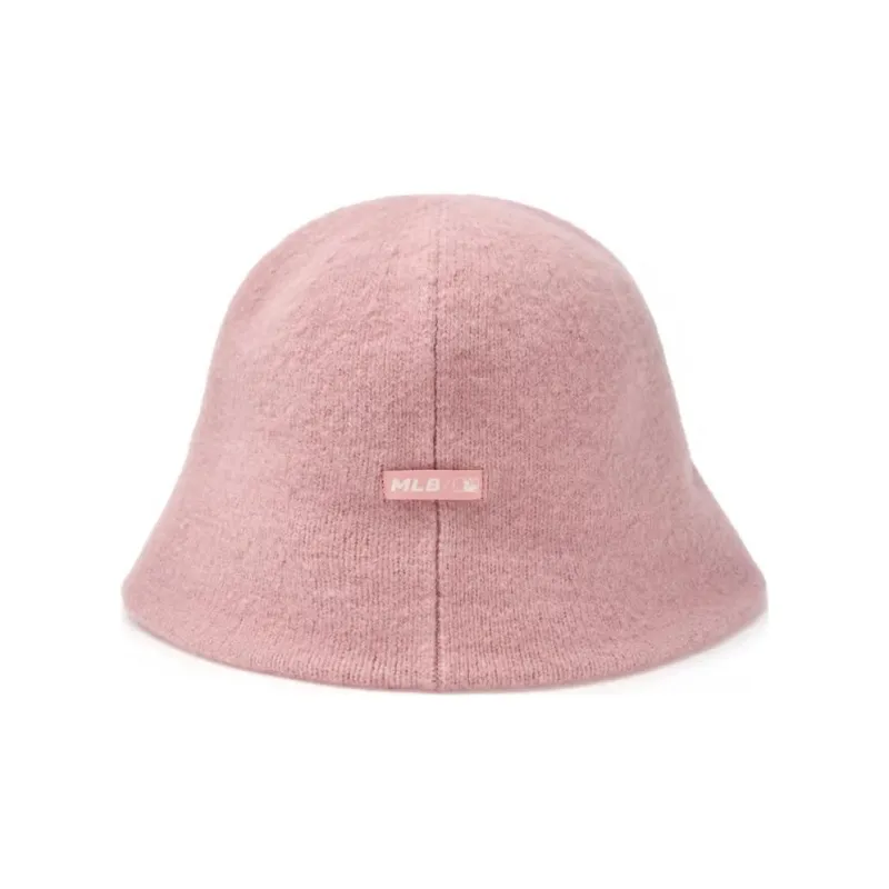 MLB Nylon Wool Bucket Hats Women's Pink-3
