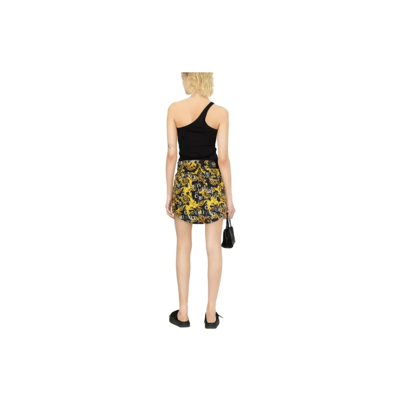 VERSACE JEANS COUTURE Casual Short Skirts Women's Black-2