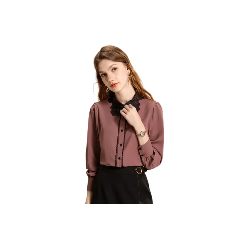FENHONGMALI Shirt Women's Purple-1