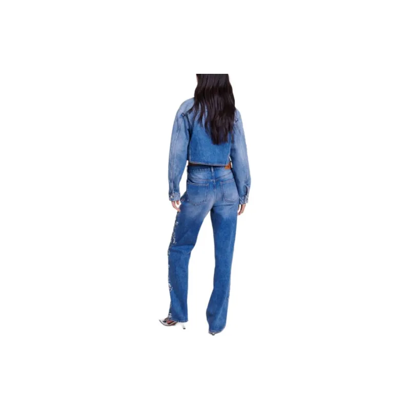 Maje Embroidered Denim Jacket-2