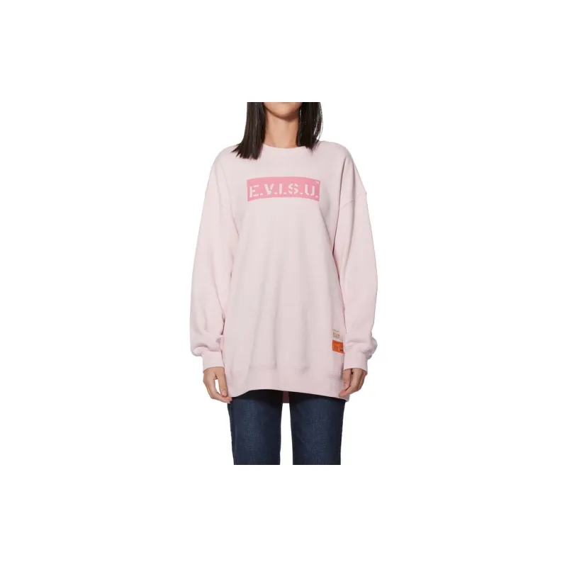 EVISU Sweatshirts Unisex Pink-3