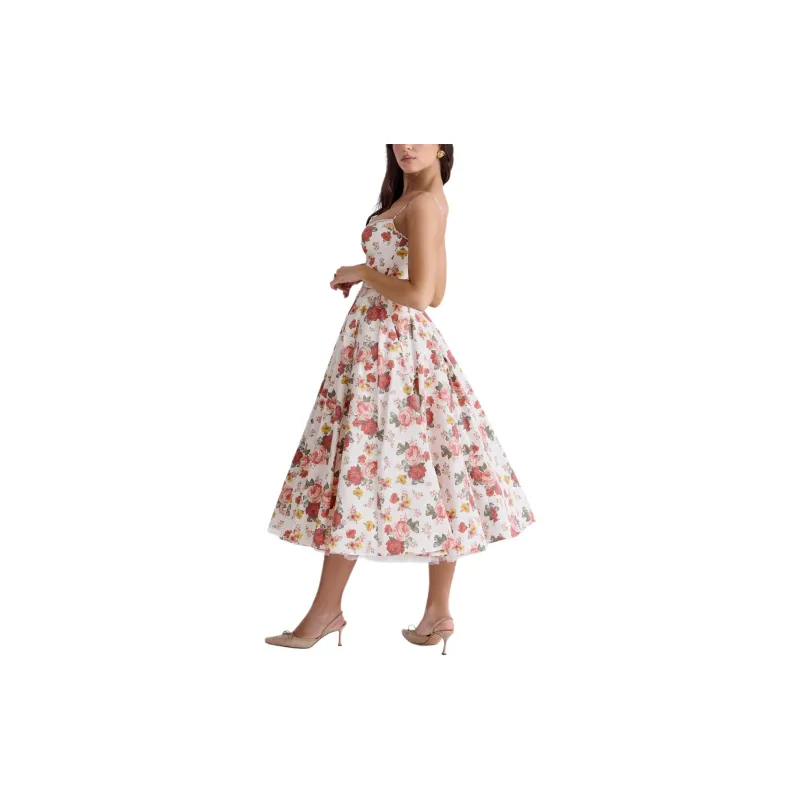 HOUSE OF CB MADEMOISELLE Slip Dresses Women's ROSE PRINT/Rose Print-4
