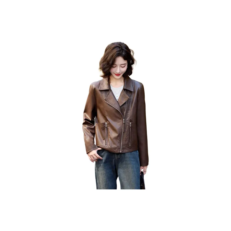 Yi Mengyuan Leather Jacket Women's-1