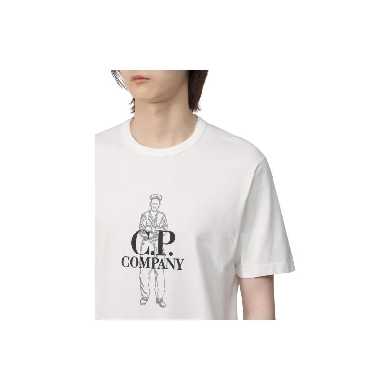 C.P.Company Logo print T Shirt-4