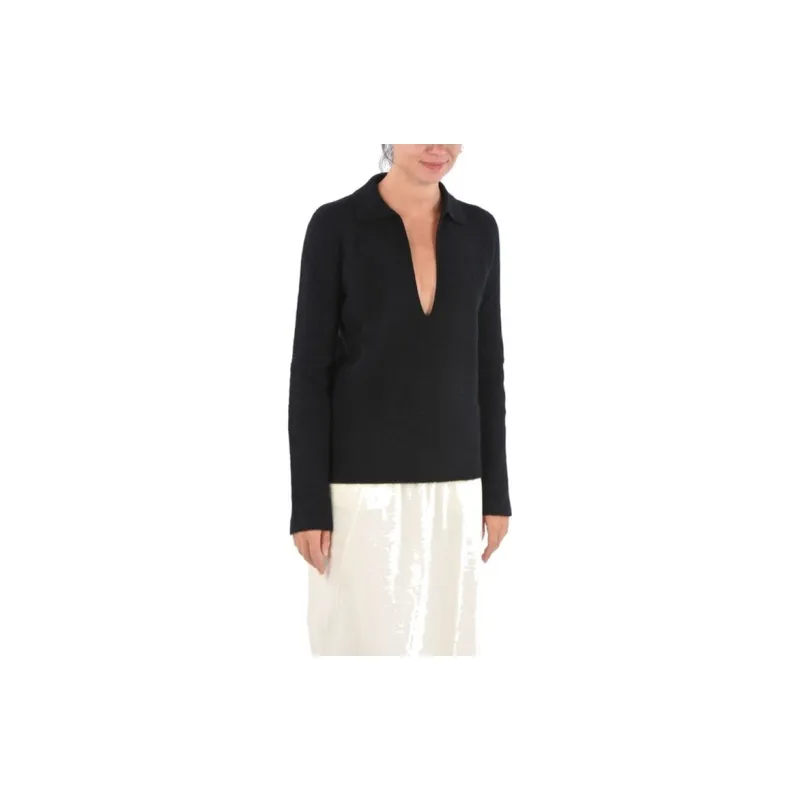 JIL SANDER V Neck Knitted Jumper-1