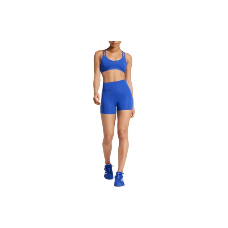 Adidas Free Shipping With AdiClub Optime 4-Inch Raw-Cut-Hem Leggings-1