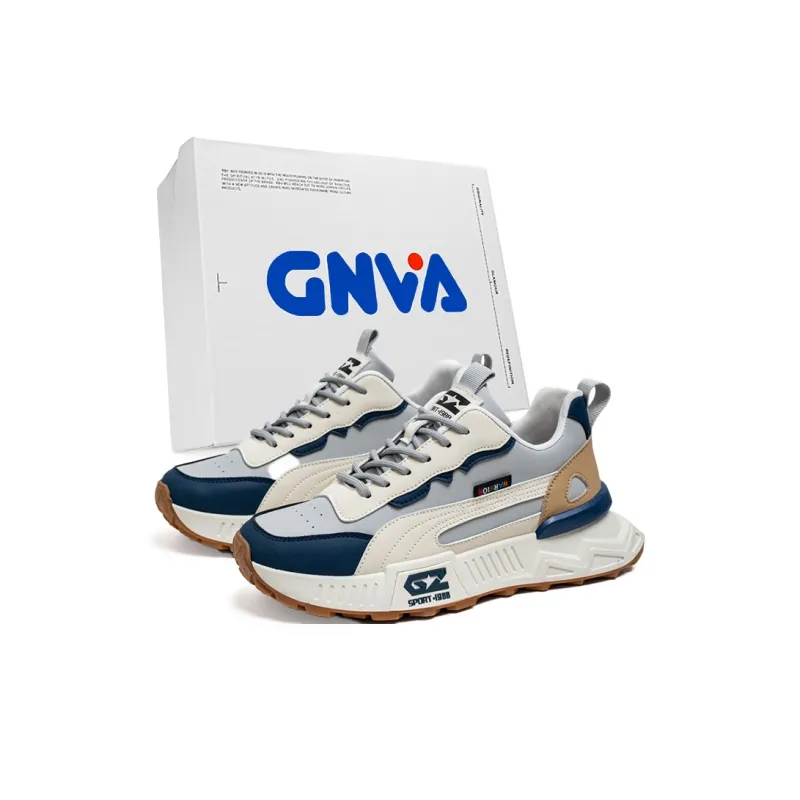 GNVA Box Included Wear-Resistant Low-Top Casual Shoes Men's-4