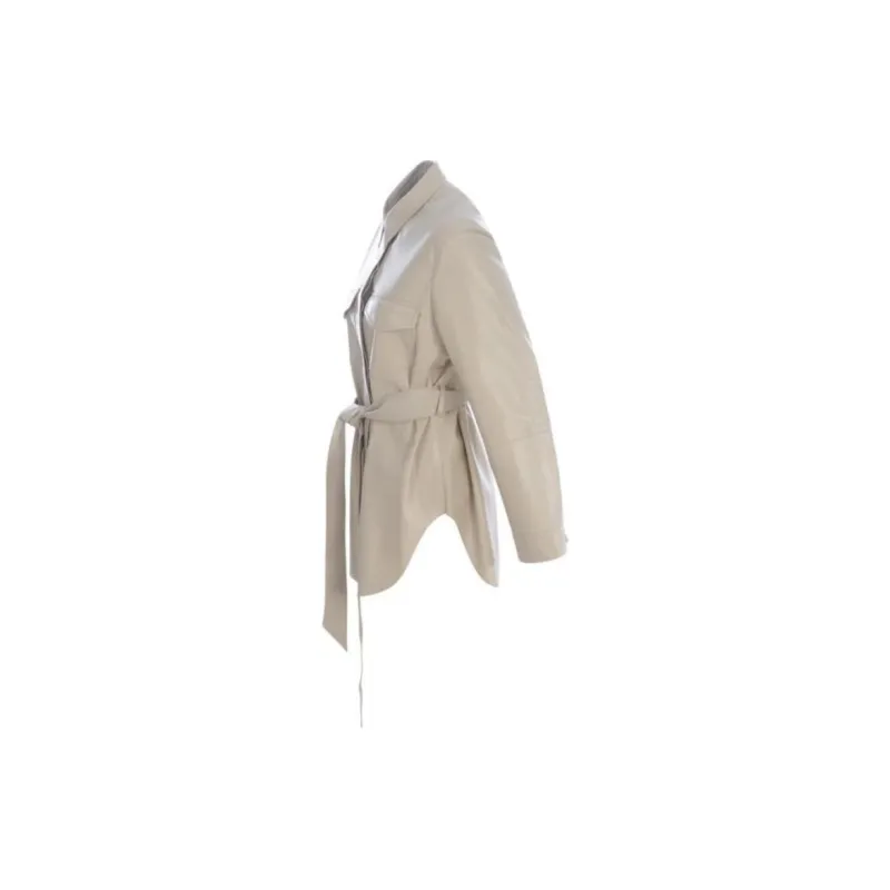 NANUSHKA Belted-Waist Buttoned Shirt Jacket-1