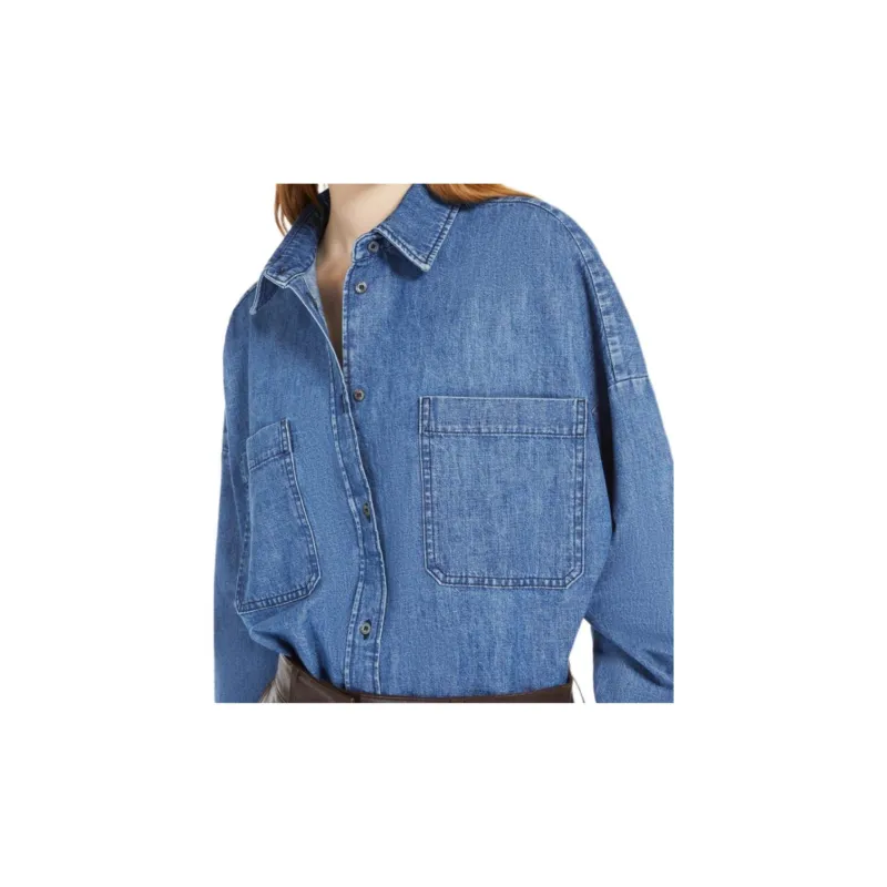WEEKEND MaxMara Landa Collection Shirt Women's Blue-4