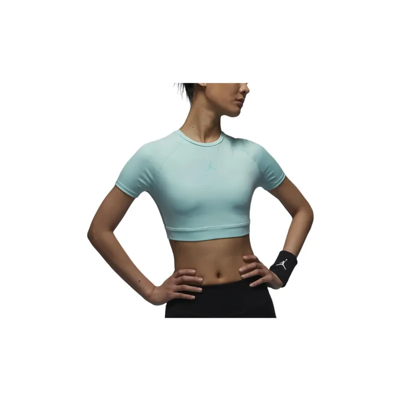 Jordan Sport Workout Clothing Women's Light Dew Green/Sapphire Green-3