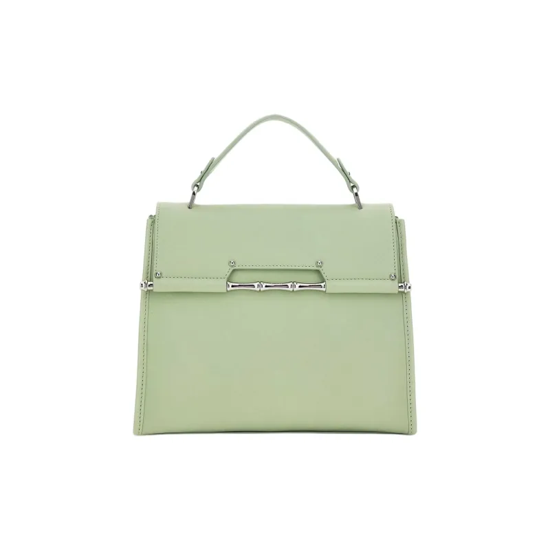 GUESS Genuine Leather Shoulder Bag Crossbody Bag Handbag Women's Light Green-0
