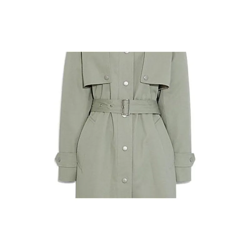 COACH Trench Coat Women's Light Green-1