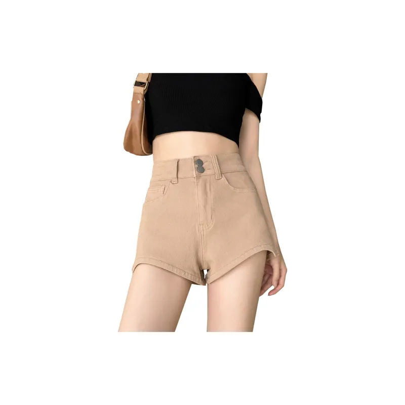 Concubine Zhu Denim Shorts Women's White-5