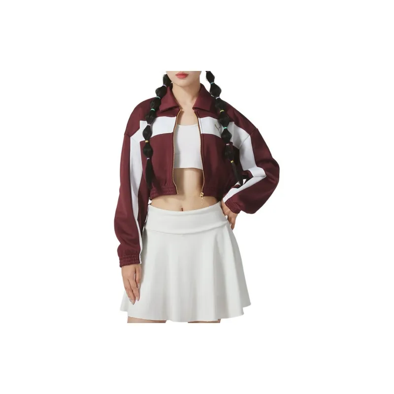 PUMA Sports Life Collection Jackets & Coats Women's Burgundy-2