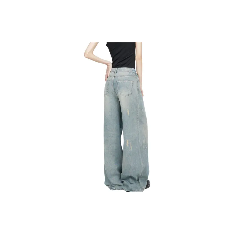 ZAVK Jeans Women's Vintage Old Blue-2