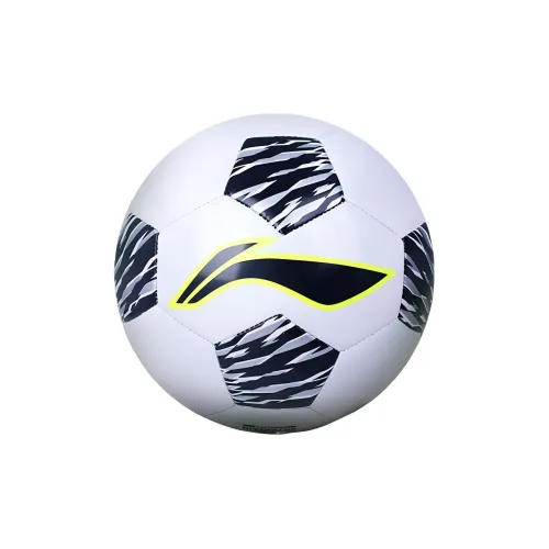 LiNing Size 5 Ball Soccer TPU Machine Stitched Soccer Ball Kids' Black White