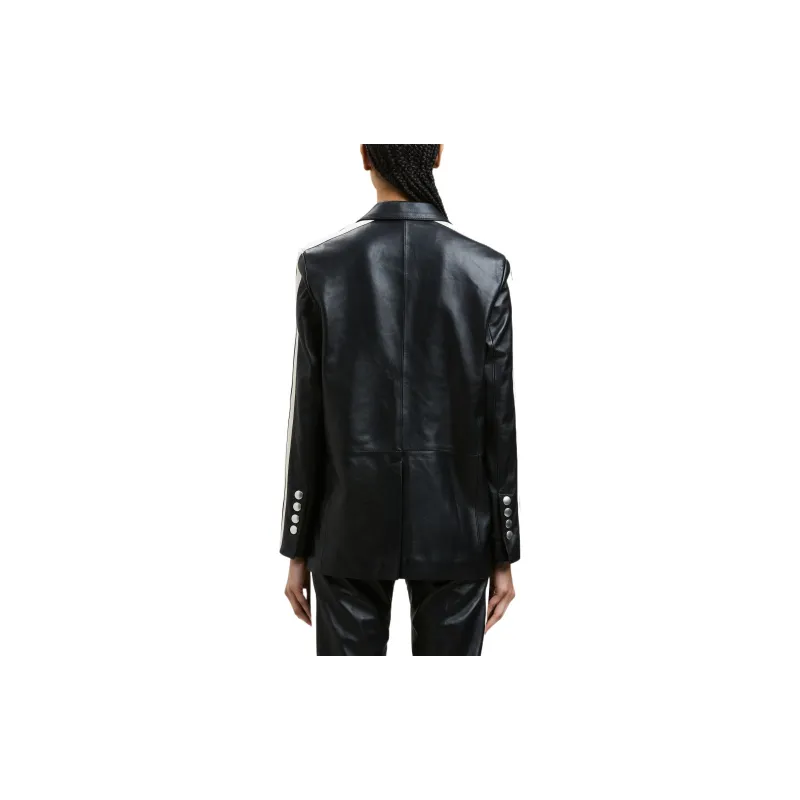 PALM ANGELS Leather Track Blazer-3