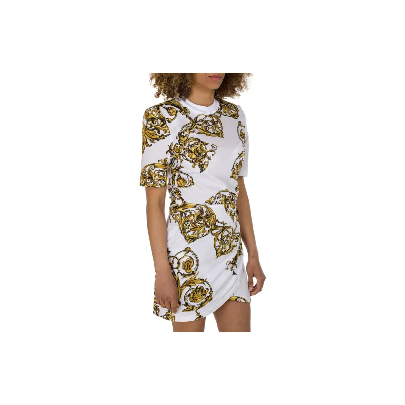 VERSACE Short-Sleeved Dresses Women's White-4