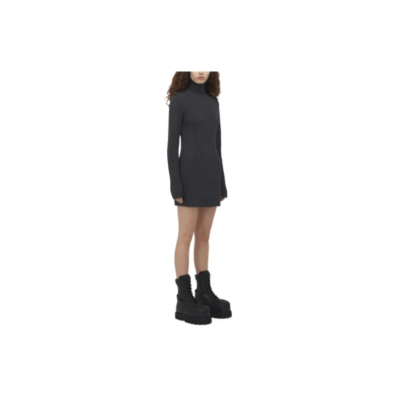 Alexander McQueen Ribbed Knit Mini Dress-4