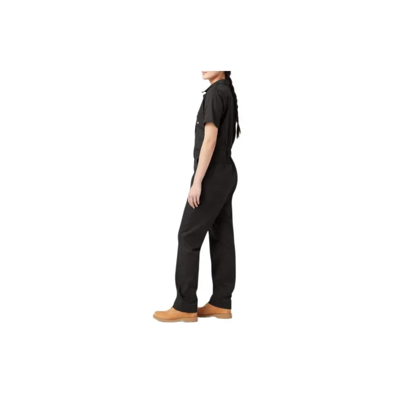 Dickies FLEX Cooling Short Sleeve Coveralls Jumpsuit Women's Black-3