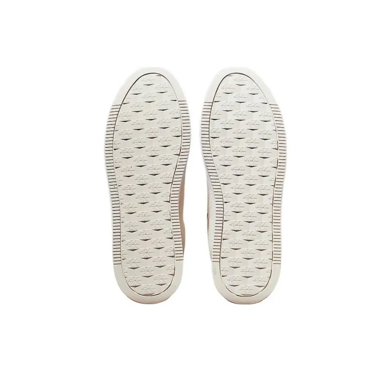 CALVIN KLEIN Low-Top Skateboard Shoes Women's Ivory-5