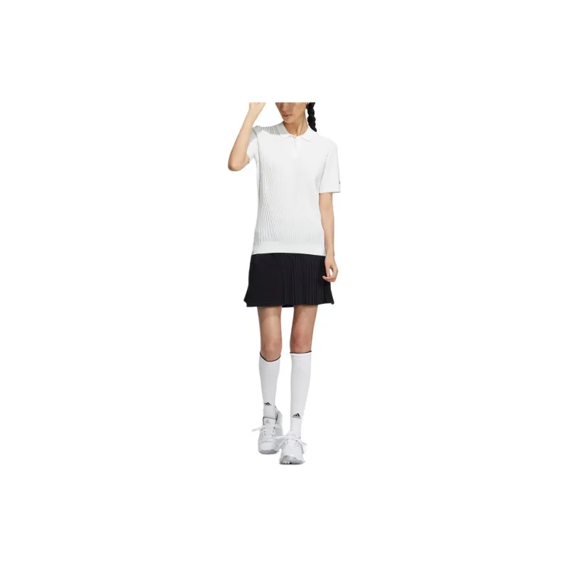 Adidas STATEMENT PRIMEKNIT Polo Shirt Women's White-1