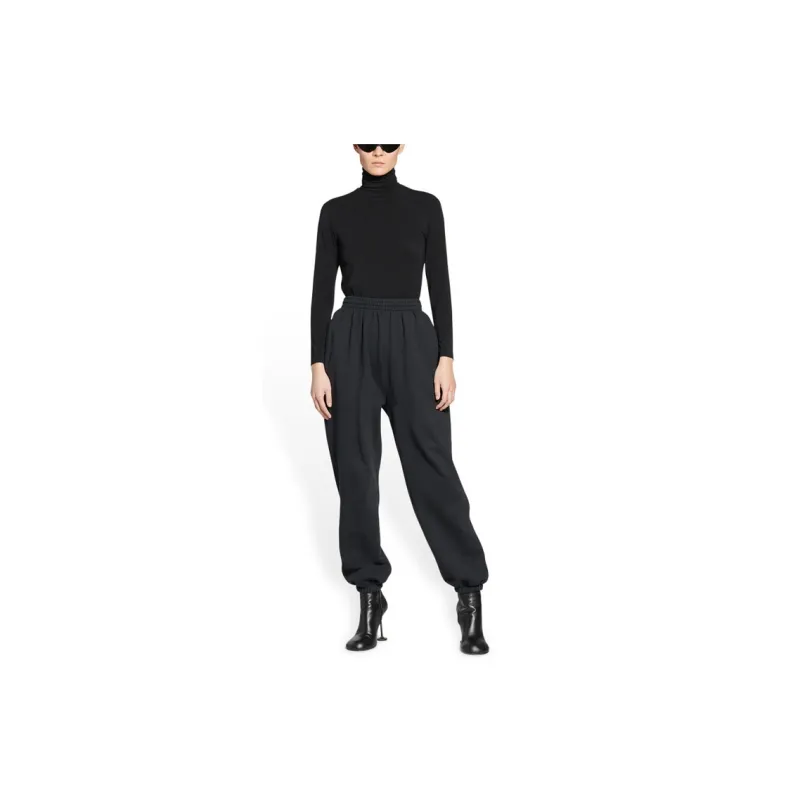 Balenciaga FW22 Knitted Sports Pants Women's Black-2