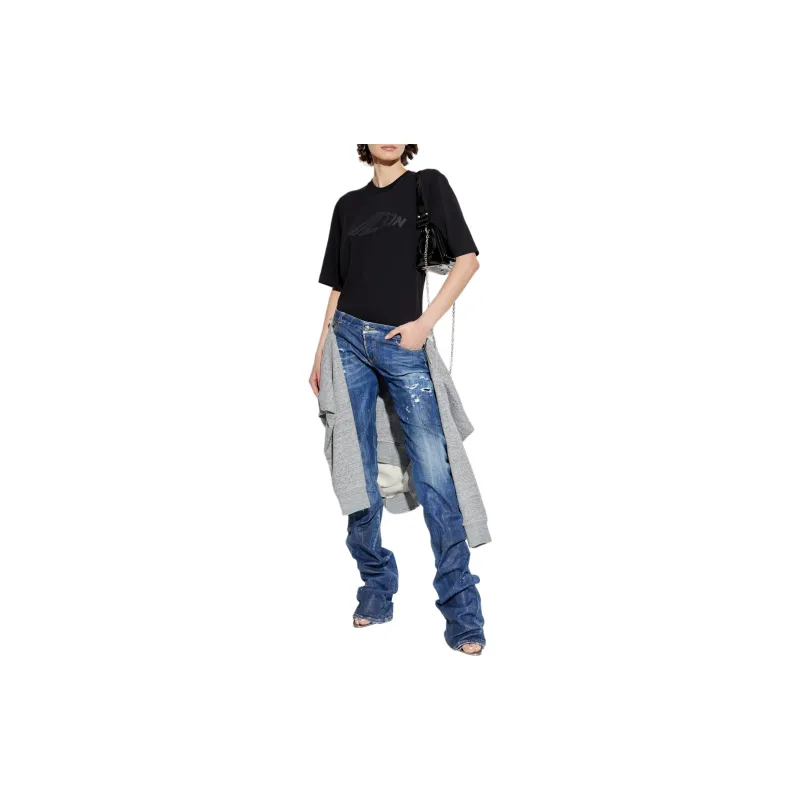 DSQUARED 2 Icon Printed Crewneck T Shirt-1